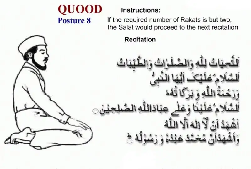Quood — Tashahhud (At-Tahiyyat Arabic Text)
