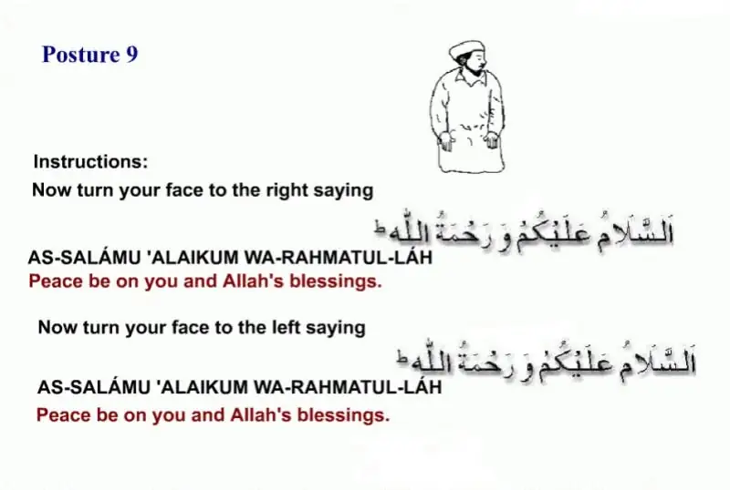 Salam (Tasleem) — Concluding the Prayer